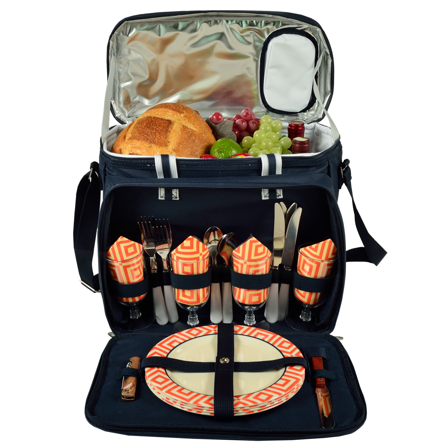 Deluxe Picnic Cooler for Four