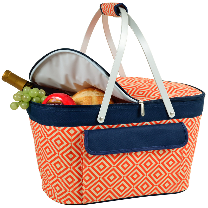 Designed & Quality Approved in the USA Picnic at Ascot Patented Insulated Folding Picnic Basket Cooler 