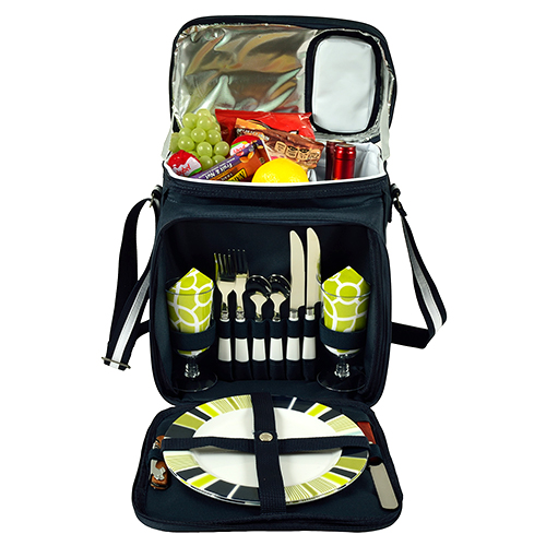 Picnic at Ascot Sunset Wine Tote Diamond Granite