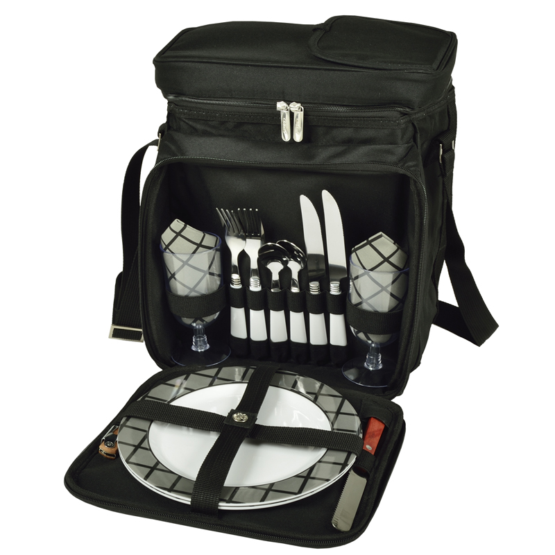 Equipped Picnic Cooler for Two