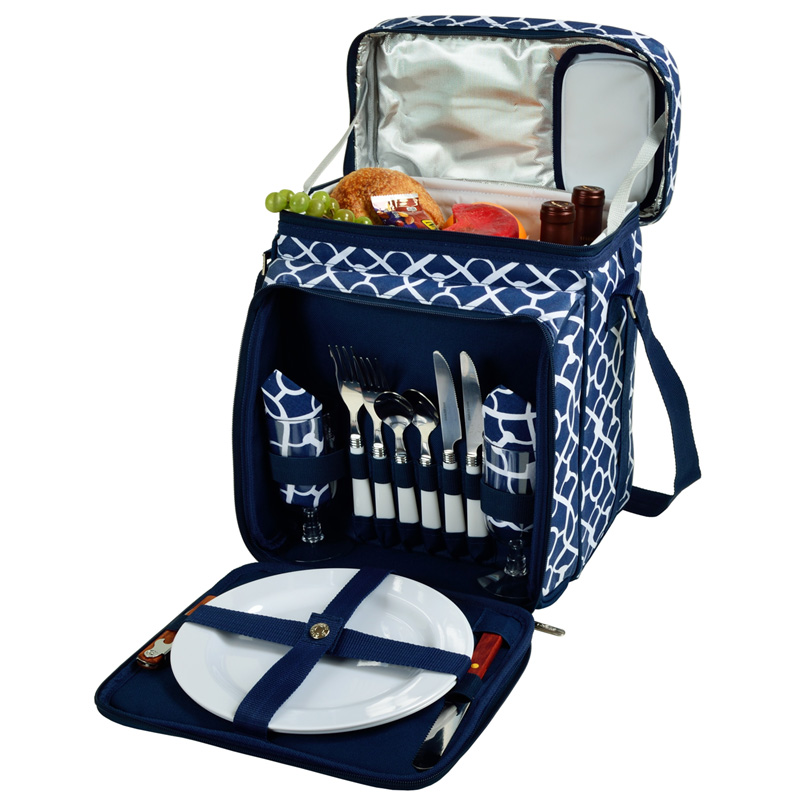 Equipped Picnic Cooler for Two