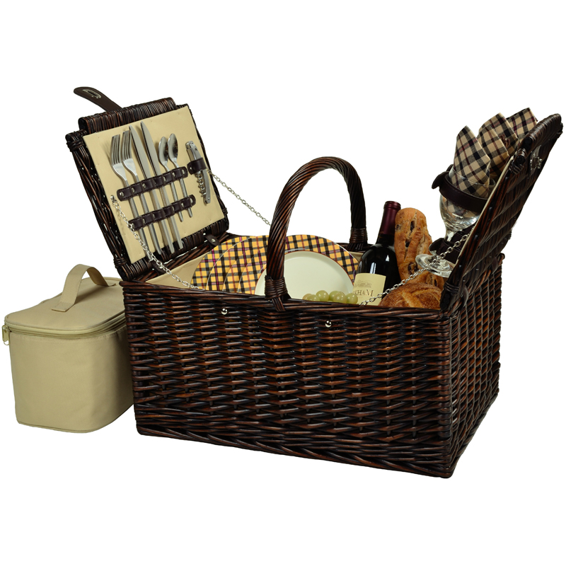 Buckingham Picnic Basket for Four