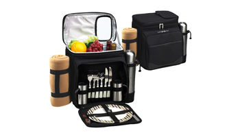 Picnic Cooler for Two with Blanket & Coffee Service