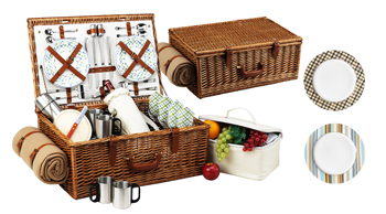 Dorset Basket for 4 w/coffee set & blanket